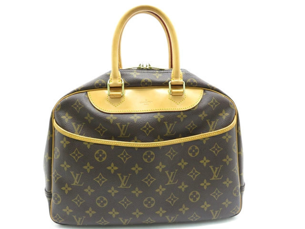 Louis Vuitton Monogram Deauville Handbag Brown